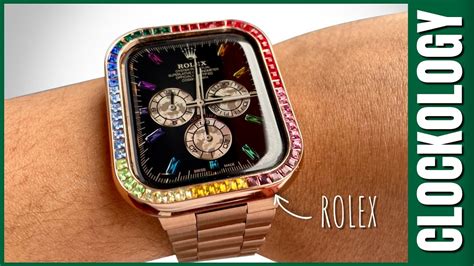 Clockology: Apple Watch into Rolex Rainbow Daytona 